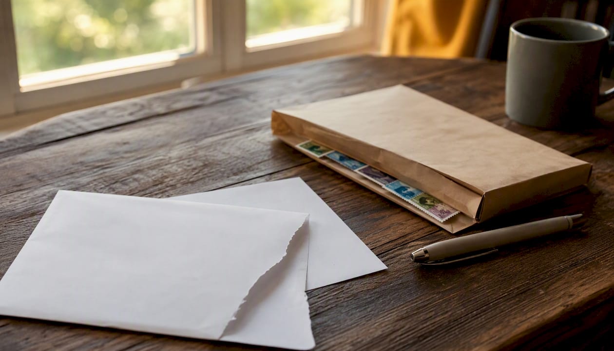 Canadian citizenship application documents on desk