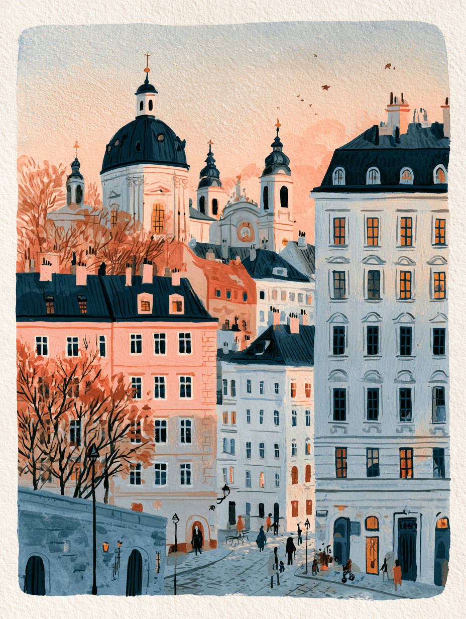 Vienna rooftops and domes, illustrating Austrian citizenship by descent
