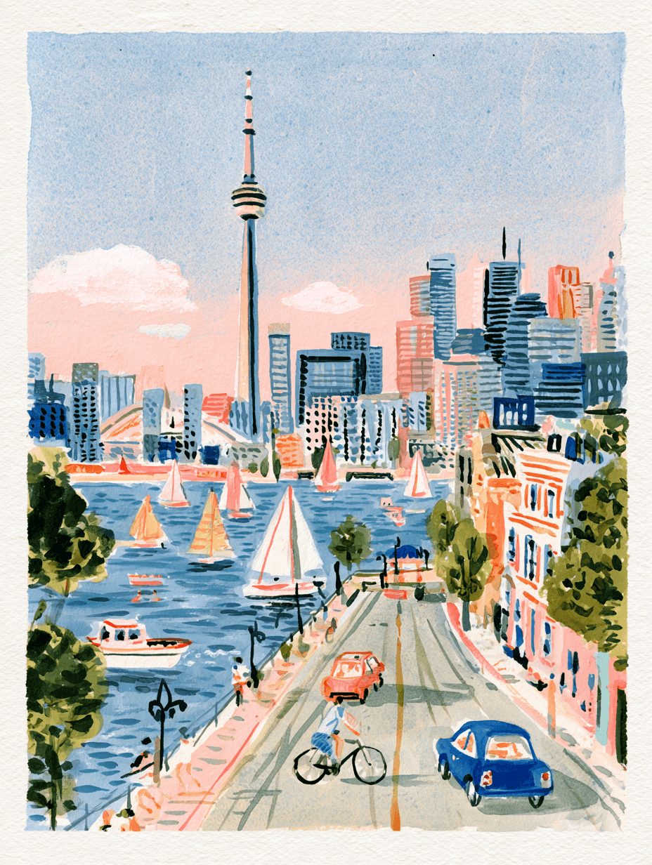 Toronto skyline and waterfront, illustrating Canadian citizenship by descent